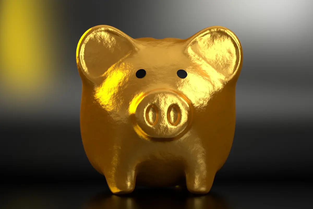 Goldenes Sparschwein, Symbol für das erstattete Geld